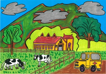 "Koiwai farm Scenery at Iwate,Shizukuishi town"