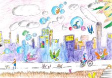 Sunset factory district