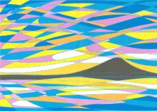 The sea and the sky of chichibugahama I want to see once