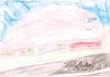 Baseball game at Sapporo dome