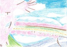 Under the cherry blossoms tree