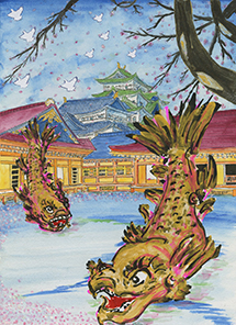 「春の名古屋城・本丸御殿」