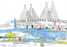 港の見える丘公園からのベイブリッジ