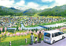 春の訪れ魚野川と共に