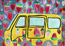 苺がいっぱい苺カー