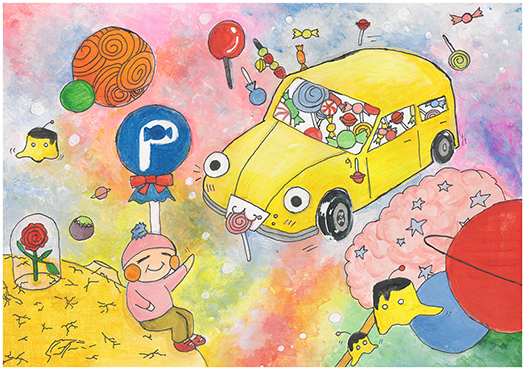 「飴車でお迎え」