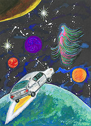 「空飛ぶ車に乗って宇宙へ　そして高次元へ」