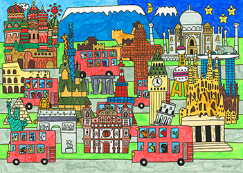 「世界へ観光ドライブ」