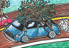 空気をきれいにする車